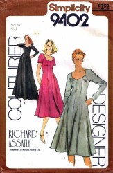 9402 SIMP FIT SS-LS PRINCESS DRESS LENGTHS PATTERN 14,16